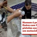 🚨URGENTE! Motoqueiro tentava atravessar a Dutra com um arsenal secreto! Veja onde ele escondia as armas! 😱
